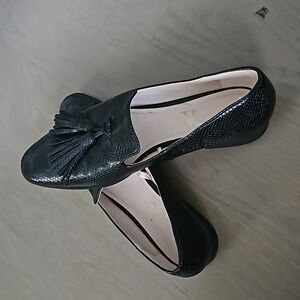 Zara Black Smoking Loafer